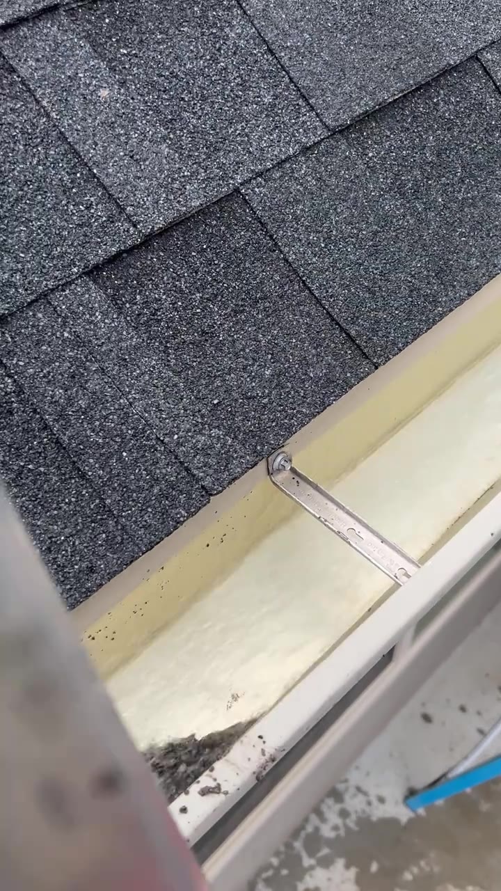 Mid-winter ice-dam rescue, Vaughan, gutters frozen solid